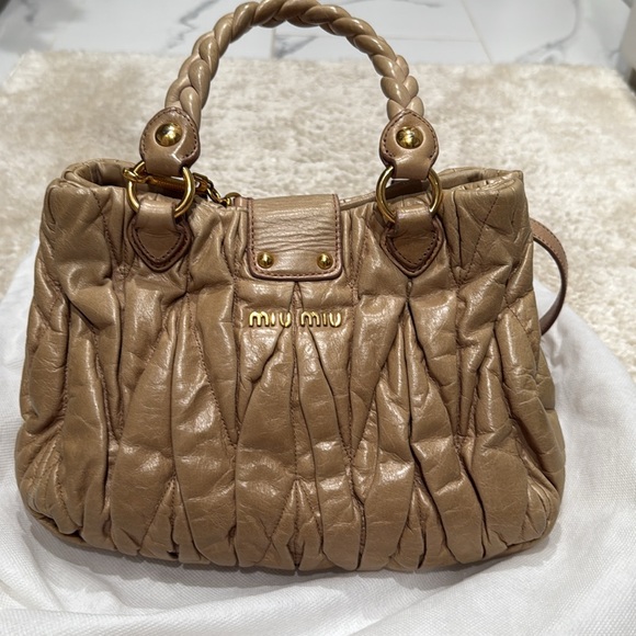 Beige Miu Miu Matelasse Ciara Lux - Picture 2 of 11